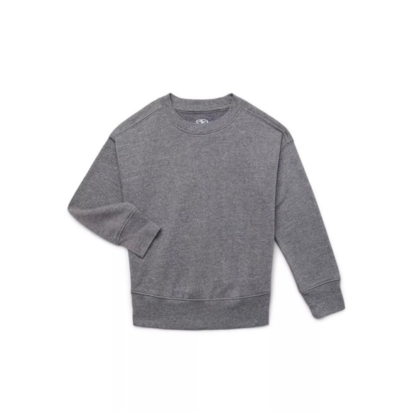 Athletics Works Boys Fleece Top, Size, Medium (8) , Soild Gray, Relaxed Fit - Picture 1 of 3